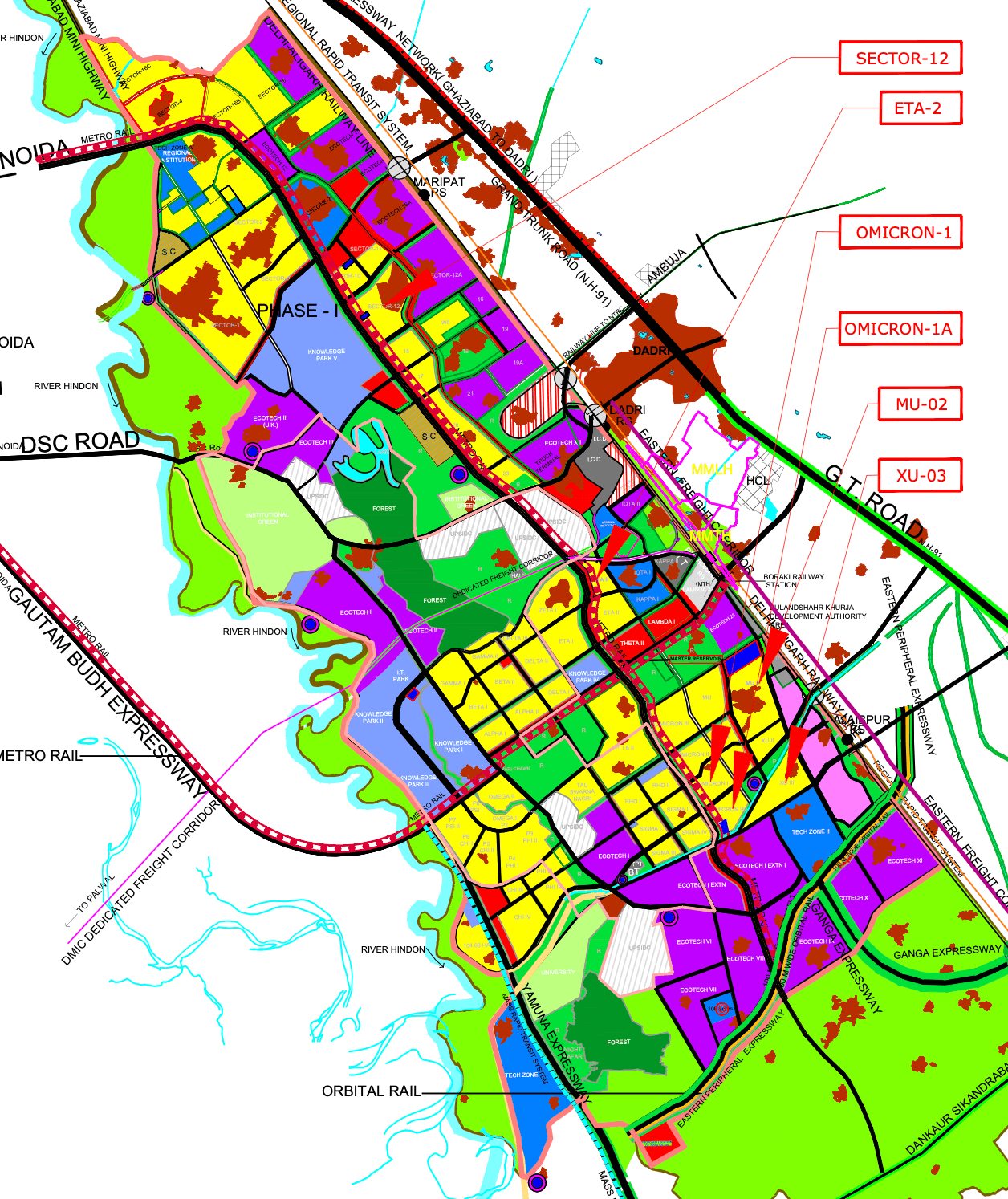 Masterplan 2041 Greater Noida Map